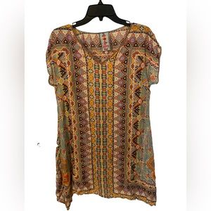 Johnny Was printed flared tunic
